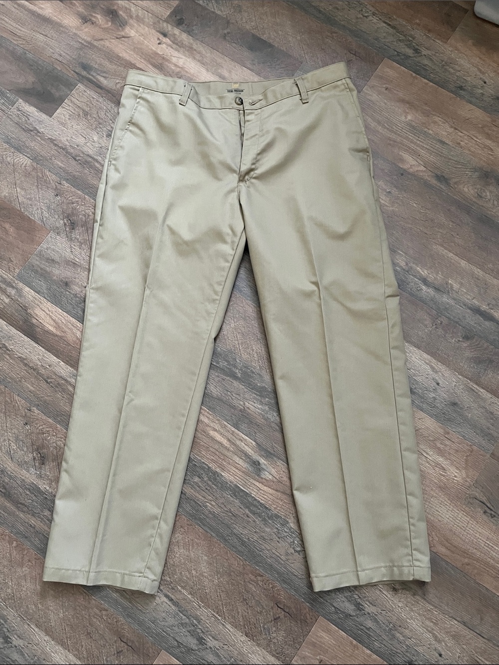 Lee Men's Khaki Straight-Leg Chinos 36x30